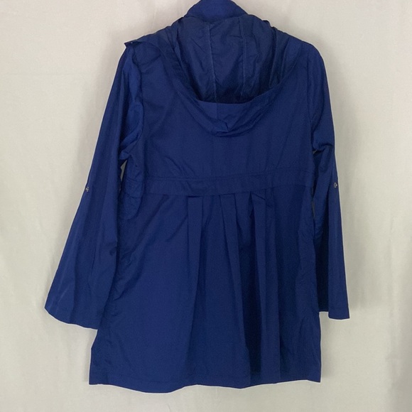 Joan Rivers Blue Rain Trench Coat Jacket Size XS - Picture 5 of 9